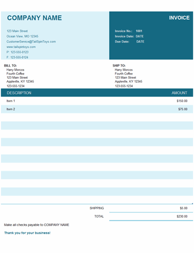 invoice program for mac small business